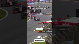 F2 driver loses both of his rear tyres during Dutch GP 2023! #f1 #f12025