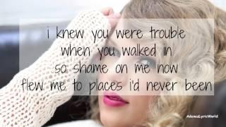 I Knew You Were Trouble - Taylor Swift(Lyric Video)