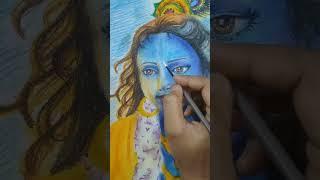 #susmita art#sri krishna drawing#free hand work#reel