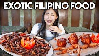 Koreans' First Time Trying EXOTIC Filipino Food! 