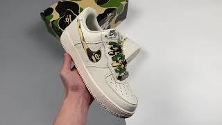 Bape x Nike Air Force 1 Low White