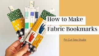 How to Sew Easy Fabric Bookmarks