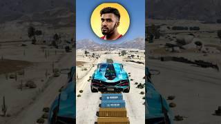 Youtubers Super Cars Jumping Test #technogamerz #elvishyadav #carryminati #gta5 #souravjoshi