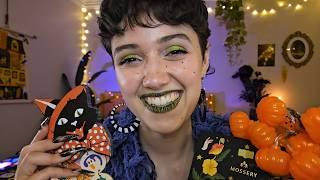 ASMR Halloween Store Roleplay  (whispered costume shopping roleplay, scratching & tapping)