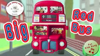 Big Red Bus | Little Woolly Vision - Stop-Motion Animated Nursery Rhymes & Kids Songs