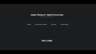 FraudBlock - Fake Product Identification Using Blockchain