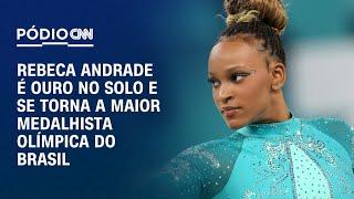 Rebeca Andrade é ouro no solo e se torna a maior medalhista olímpica do Brasil | LIVE CNN