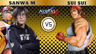 KOF XV Sanwa M' (Main Team) Vs SuiSui (Ralf/Clark/O.Yashiro) Best Fights #kofxv