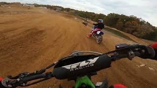 Over jumping the biggest jump at Acens MX