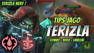 CARA MAIN TERIZLA NERF ! BUILD & EMBLEM TERIZLA TERSAKIT 2024 ! | TERIZLA EXP LANE GAMEPLAY