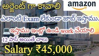 Amazon Work from Home Job | Job in Hyderabad | WHF Jobs | Remote Jobs | Part Time Jobs