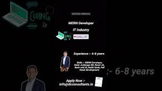 We are hiring for the position of MERN Developer for an MNC Company