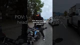 What Goes On My Head While Waiting At A Red #motovlog #bikelife #bikerboys #biker #yamaha #mt07