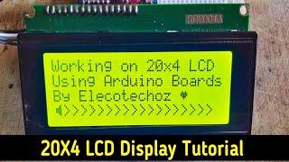 20x4 LCD Tutorial || Arduino I2C