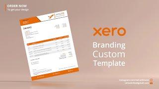 Xero Custom Invoice Template Design #Xero