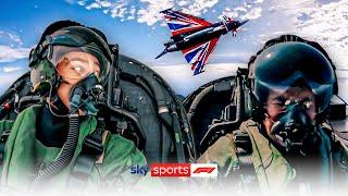 George Russell and Ted Kravitz fly Eurofighter Typhoons! 