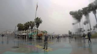 LAStreetPreacher Preaching On a Rainy Day In Venice Beach