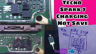 Tecno Spark 7 Charging Not Save Solution Charging Ic Change (253P) Model-Kf6