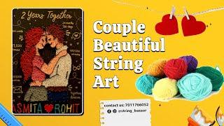 Couple String Art #couple #love #stringart