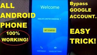 100% WORKING!!! Bypass Google account Any android phone