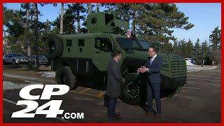 Manufacturing armoured vehicles in Canada