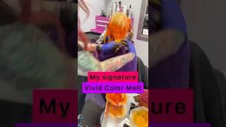 Vivid color melt #schaumburg #hairstyle #hairtok #hair #hairvideo #vividhair #vividhaircolor