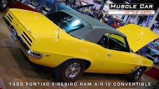 1969 Pontiac Firebird Ram Air IV Convertible Muscle Car Of The Week Video #77