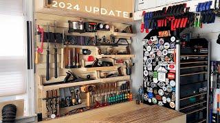 Shop Tour 2024 - One Car Garage Woodworking Workshop Update