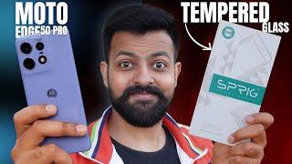 Moto Edge 50 Pro SPRIG Tempered Glass Review #motoedge50pro