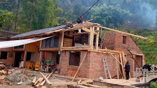 Young couple renovating old moldy wooden house in countryside | part 3