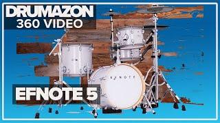 EFNOTE 5 Electronic Drum Kit, White Sparkle, 360 Rotation Video from Drumazon