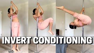 5 POLE DANCE EXERCISES for INVERTS! | Invert Conditioning for Upper Body Strength | Janay Way