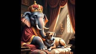 The Royal Elephant and the Stray Dog Friendship