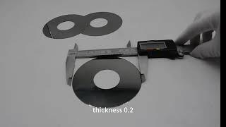 Customized Tungsten carbide round cutter blades High Precision used for Cutting Tool Machining