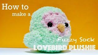 Fuzzy Sock Lovebird Plushie  DIY Tutorial | Sugar Maple Crafts