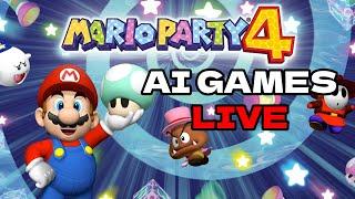 Mario Party 4 AI Games, then beating Party House UFO 50 - LIVE