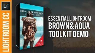 Brown & Aqua Toolkit Lightroom Preset Demo