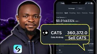 LIVE - How to Withdraw CATS Token From Bitget to Bank Account