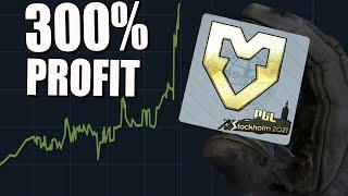 How To MAXIMISE Profit in Major Sticker Investing (CSGO)