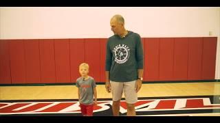 94 feet with Jay Bilas - 6 year old Caleb Stout