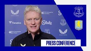 EVERTON V ASTON VILLA | David Moyes' Premier League press conference