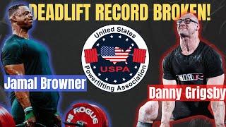 Danny Grigsby Stronger Than Jamal Browner? - Deadlift Record Broken!