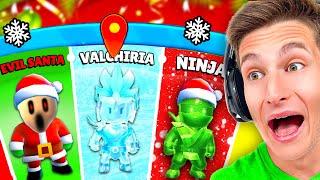 GIRO LA RUOTA DI NATALE E TROVO LA NUOVA SKIN SPECIALE SU STUMBLE GUYS!