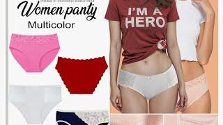 NICSY Panty for Womens Lace Underwear Cotton Bikini Panties Soft Styled Hipster Panty Ladies, Girls