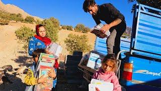 **Sajjad's Day: Doctor Visit & Supporting Nomadic Students with Stationery**