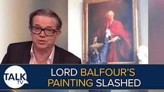 “Shocking Scenes” | Pro-Palestine Protesters Destroy Historic Lord Balfour Painting