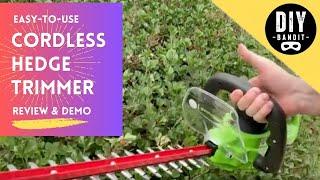  Easy-to-Use Battery-Powered & Cordless Hedge Trimmer Review with Demo (Greenworks)