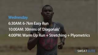 David Rudisha - Typical Training Week