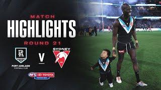 Port Adelaide v Sydney Swans Highlights | Round 21, 2024 | AFL