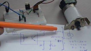 Control de Motor con Optoacoplador y Mosfet